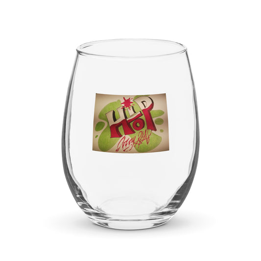 Stemless wine glass